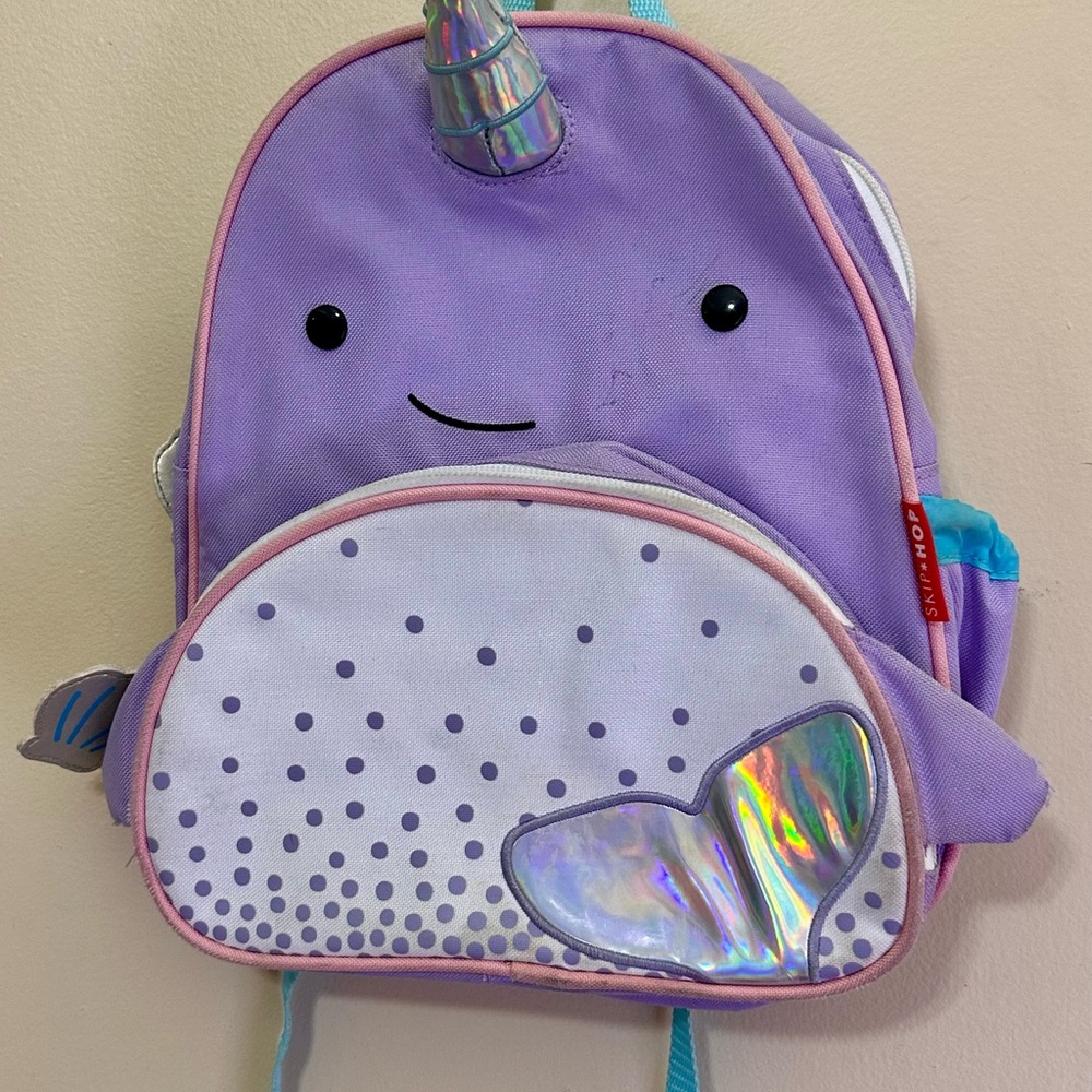 Purple Mini Narwhal Backpack